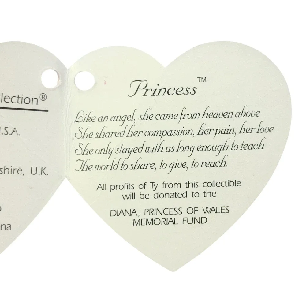 Ty Beanie Babies Tag Protectors and Detached Heart Tags Lot Hero Holiday Teddy
